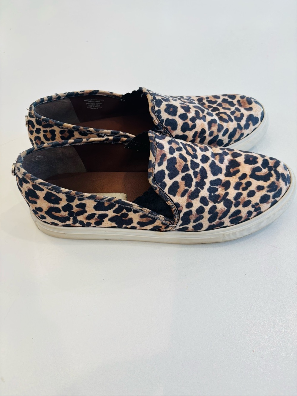 Steve Madden Leopard Women’s Slip-On Sneakers - Tan & Black size 10 - Picture 6 of 13